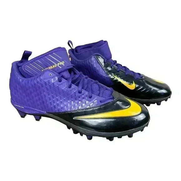 Nike Lunarlon Superbad Pro TD Football Cleats Rare Purple 534994-518 Size 14 - Picture 1 of 13